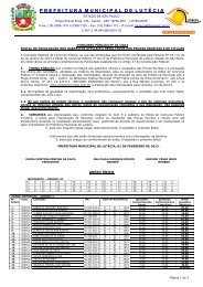 Edital de Gabaritos oficiais e Resultados das ... - Exitus Concursos