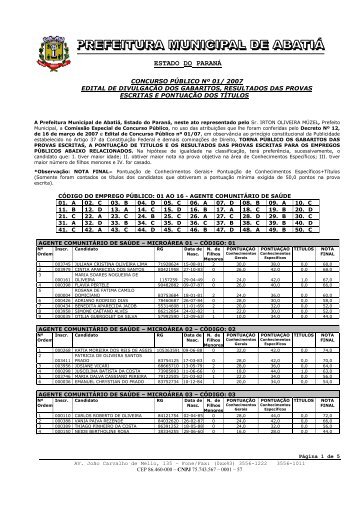 edital de div gabaritos e resultados pe-ttulos - cp01-07 - exitus ...