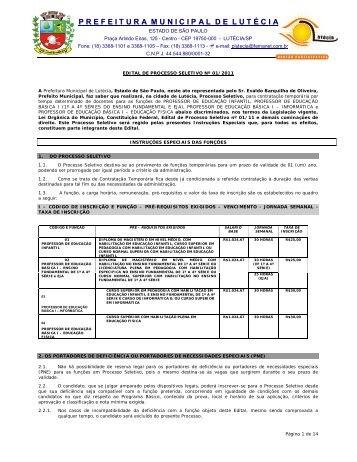 prefeituramunicipalde lut é cia - exitus consultoria e concursos