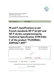 Technical Specification STM-S-001 C - Asphalt Art International AG