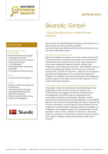 Skandic GmbH - exorbyte Commerce Search