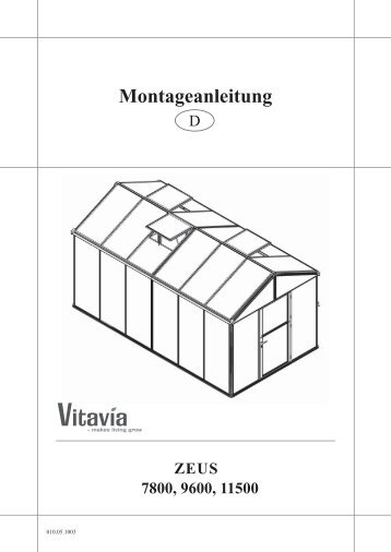 Aufbauanleitung Zeus 8100, 10000, 11900 (ca. 3,4