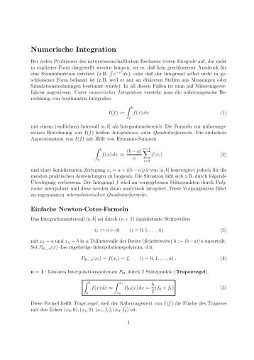 Numerische Integration