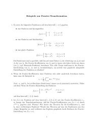 Beispiele zur Fourier-Transformation