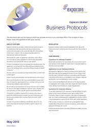 Business Protocols May 2013 - Expacare