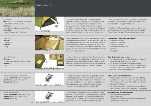 Exped_Katalog 06.pdf - Tents, Tarps, Mosquito Nets, Hammocks ...