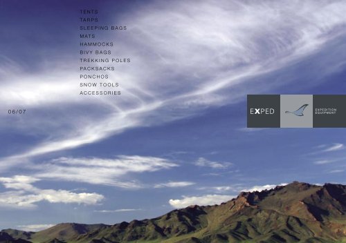 Exped_Catalog 06.pdf - Tents, Tarps, Mosquito Nets, Hammocks