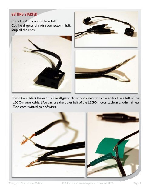 Motor Cable - Exploratorium