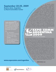 International office contacts EXPO COMM ARGENTINA 2009