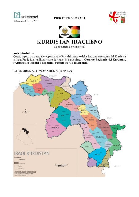 KURDISTAN IRACHENO - Mantova Export Consortium