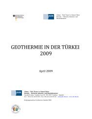 geothermie in der türkei 2009 - Exportinitiative Erneuerbare Energien