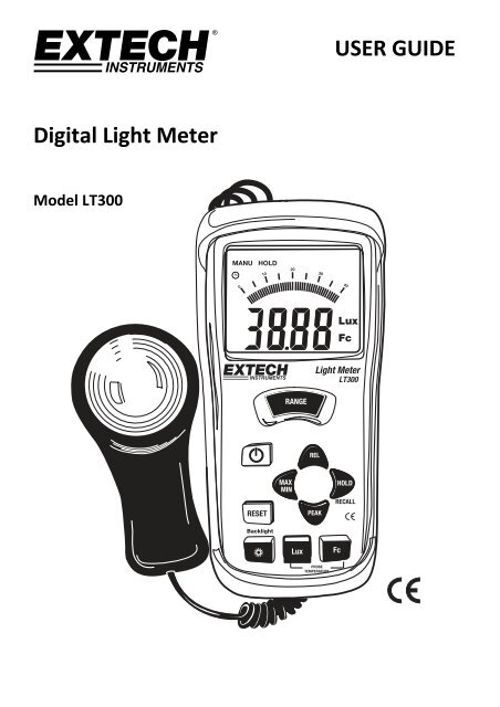 USER GUIDE Digital Light Meter - Extech Instruments