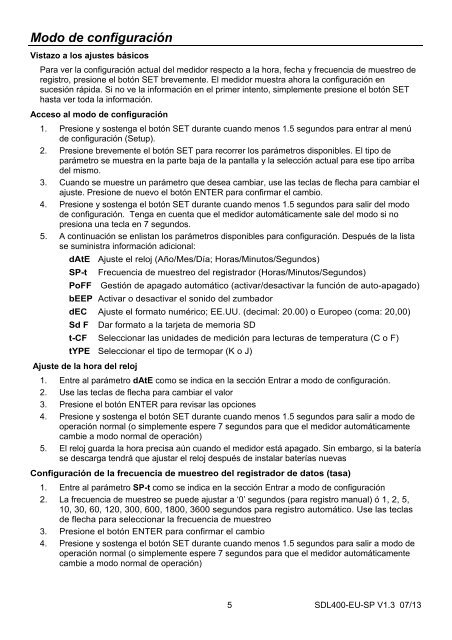 Manual del usuario Medidor de luz - Extech Instruments