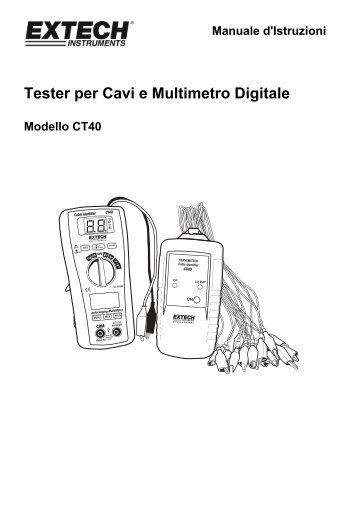 Tester per Cavi e Multimetro Digitale - Extech Instruments