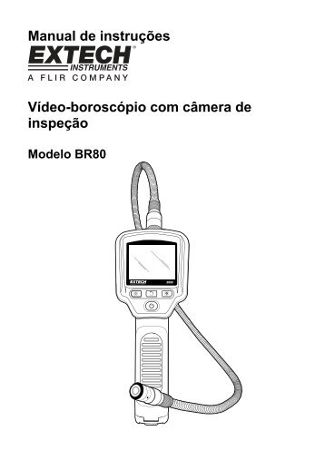 Manual de instruções Vídeo-boroscópio com câmera de inspeção