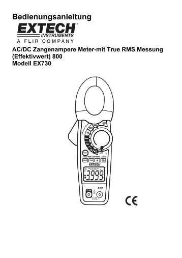 Bedienungsanleitung - Extech Instruments