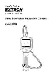 User's Guide Video Borescope Inspection Camera - Extech ...