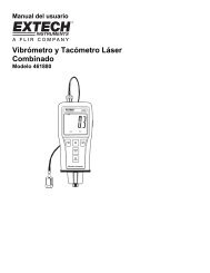 Vibrómetro y Tacómetro Láser Combinado - Extech Instruments