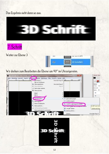 3D - Schriften mit Gimp erstellen