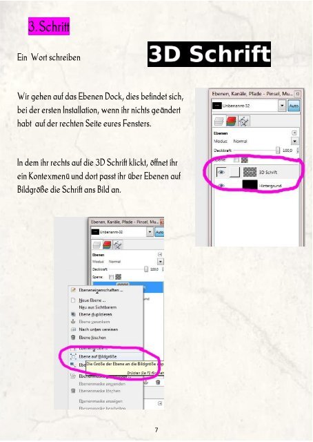 3D - Schriften mit Gimp erstellen