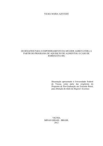 Vilma Maria Azevedo - Programa de Pós-Graduação em Extensão ...