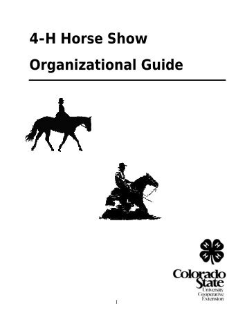 4-H Horse Show Organizational Guide - Colorado State University ...
