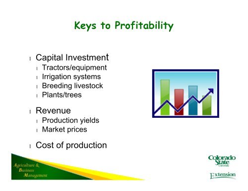 Agriculture & Business Management - Colorado State University ...