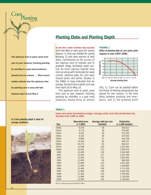 Corn Planting Guide - Iowa State University Extension and Outreach