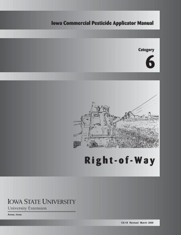 Iowa Commercial Pesticide Applicator Manual Category 6: Right-of ...