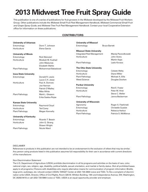 Midwest Tree Fruit Spray Guide - Iowa State University Extension ...