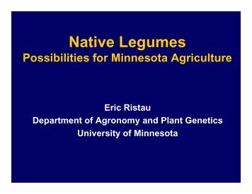 Native Legumes - University of Minnesota Extension Service