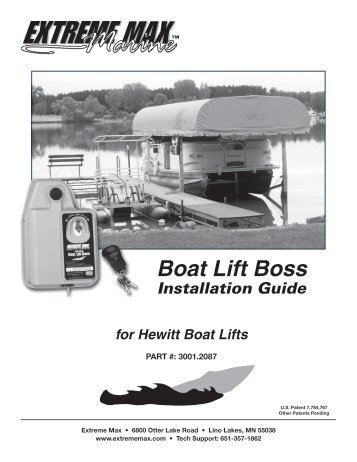 Boat Lift Boss - Extreme Max Products