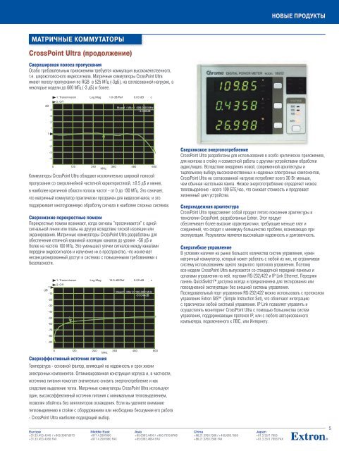 Новая продукция Extron для каталога 2008 - Extron Electronics