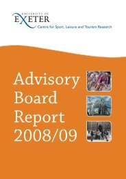 Advisory Board Report 2008-09 - University of Exeter