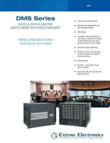 DMS Series - Extron Electronics