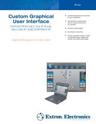 GUI Customization Service - Extron Electronics