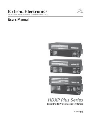 HDXP Plus Series.indb - Extron Electronics