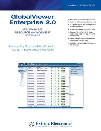 GlobalViewer Enterprise 2.0 - Extron Electronics