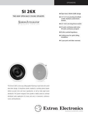 SI 26X - Extron Electronics