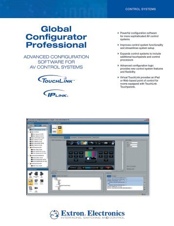 Global Configurator Professional - Extron Electronics