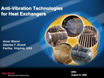 Anti-Vibration Technologies for Heat Exchangers - ExxonMobil