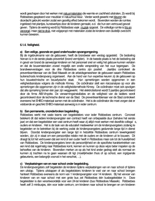 Lokaal beleidsplan kinderopvang 2005 - 2007 Stad ... - Eyes-e-tools