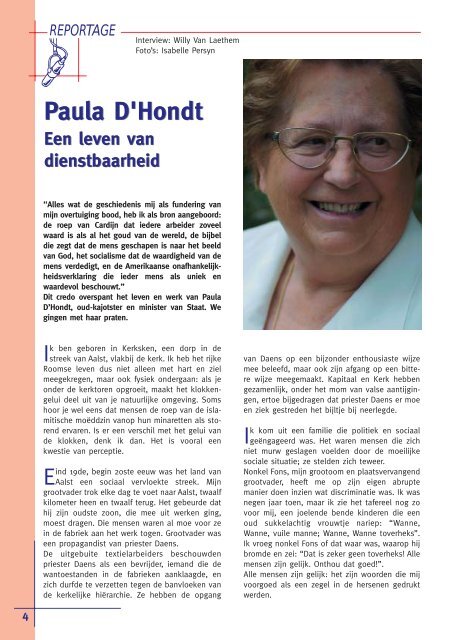 • Paula D'Hondt: een leven van dienstbaarheid - Eyes-e-tools