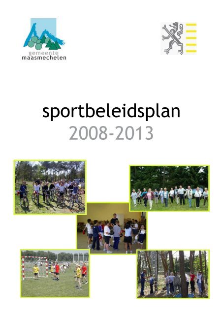 sportbeleidsplan 2008-2013 - Gemeente Maasmechelen