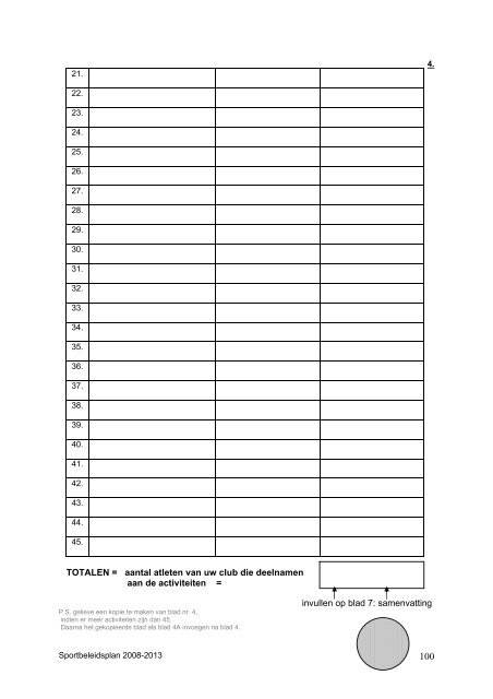 sportbeleidsplan 2008-2013 - Gemeente Maasmechelen