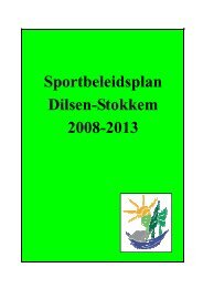 sportbeleidsplan 2008 2013 - Eyes-e-tools