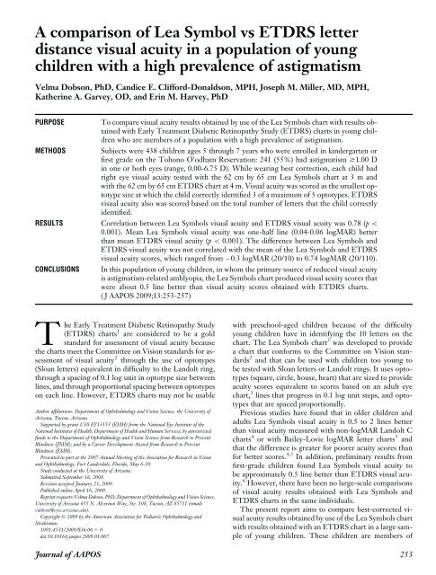 Etdrs Chart Scoring