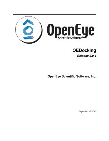 OEDocking - OpenEye Scientific Software