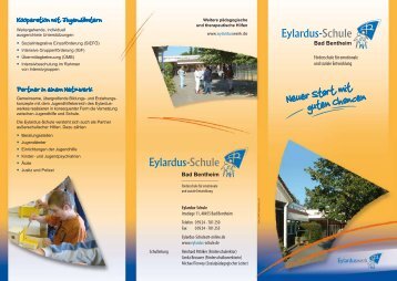 Flyer der Eylardus-Schule Bad Bentheim/Gildehaus