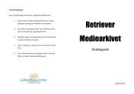 Retriever Mediearkivet – snabbguide